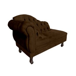 Mini Sofá Divã Decorativo Baby para Salas e Recepção:marrom - 3