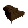 Mini Sofá Divã Decorativo Baby para Salas e Recepção:marrom - 3