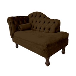 Mini Sofá Divã Decorativo Baby para Salas e Recepção:marrom - 2