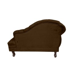 Mini Sofá Divã Decorativo Baby para Salas e Recepção:marrom - 4