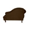 Mini Sofá Divã Decorativo Baby para Salas e Recepção:marrom - 4