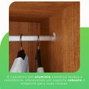 Ver imagem 6 de Guarda Roupa 6 Portas 2 Gavetas Mdp Espelho Cinamomo e Off