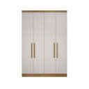 Ver imagem 1 de Modulo de Casal Safira para Guarda-roupas em Mdf com 4 Portas e 3 Gavetas Novo Horizonte