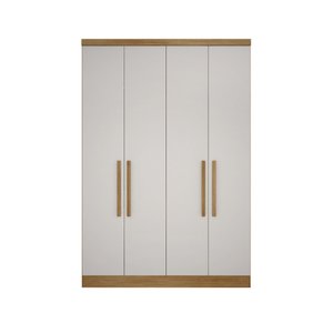 Modulo de Casal Safira para Guarda-roupas em Mdf com 4 Portas e 3 Gavetas Novo Horizonte