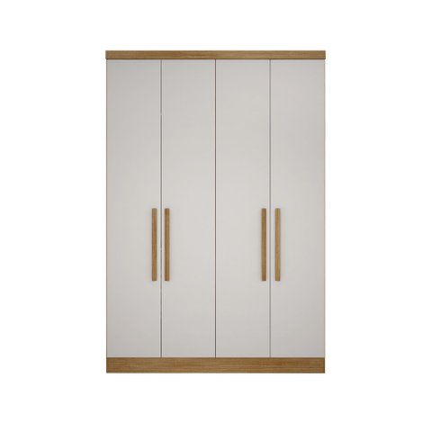 Modulo de Casal Safira para Guarda-roupas em Mdf com 4 Portas e 3 Gavetas Novo Horizonte