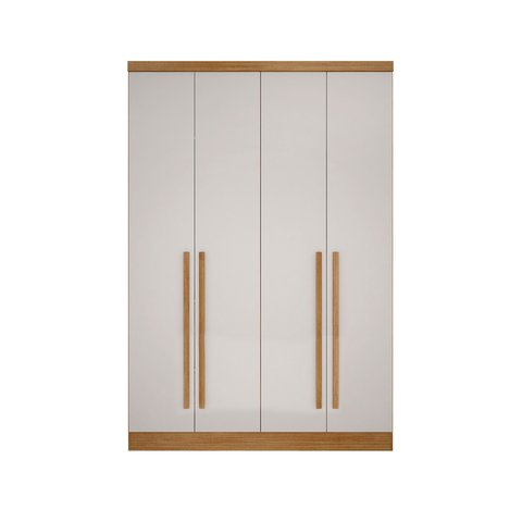 Modulo de Casal Safira para Guarda-roupas em Mdf com 4 Portas e 3 Gavetas Novo Horizonte