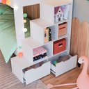 Ver imagem 7 de Beliche Infantil com Escada e 4 Gavetas Infix C06 Branco - Mpozenato