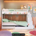 Ver imagem 5 de Beliche Infantil com Escada e 4 Gavetas Infix C06 Branco - Mpozenato