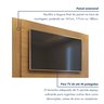 Rack com Painel para Tv até 46 Polegadas 2 Portas 7 Nichos Firenze   - 9