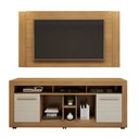 Ver imagem 4 de Rack com Painel para TV até 46 Polegadas MDF 180CMX89CM 2 Portas 7 Nichos Firenze Bege