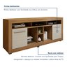 Rack com Painel para Tv até 46 Polegadas 2 Portas 7 Nichos Firenze   - 10