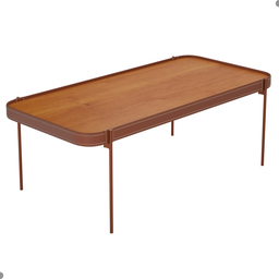 Mesa Centro Retangular para Sala Seul Nature Cobre - 3