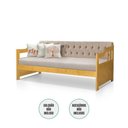 Ver imagem 4 de Sofá Cama Dublin 2 Lugares 195cm Bege Veludo