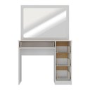 Ver imagem 4 de Penteadeira Camarim com Espelho e 4 Gavetas Isis Multimóveis MP6101 Branco/Madeirado