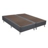 Base Sommier Camurça Cinza Queen (158x198x30) - Ortobom - 1