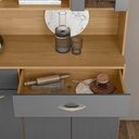 Ver imagem 6 de Armário de Cozinha 8 Portas 2 Gavetas Golden Freijo/gris - Ssx Multicoisas