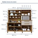 Ver imagem 5 de Armário de Cozinha 7 Portas 2 Gavetas Monte Rey