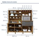Ver imagem 5 de Armário de Cozinha 7 Portas 2 Gavetas Monte Rey