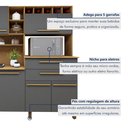 Ver imagem 6 de Armário de Cozinha 7 Portas 2 Gavetas Monte Rey