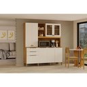 Ver imagem 4 de Armário de Cozinha Apolo 7 Portas 3 Gavetas MDF-MDP 180cm Off White Valdemóveis