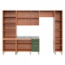 Ver imagem 3 de Cozinha Completa Sálvia 12 Portas 3 Gavetas Freijó/Verde 908426 - Telasul