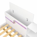 Ver imagem 7 de Cama de Solteiro Hortência com Baú e 4 Prateleiras