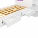 Ver imagem 5 de Cama de Solteiro Hortência com Baú e 4 Prateleiras