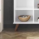 Ver imagem 3 de Estante para Livros Baixa Retro 6 Nichos Toq