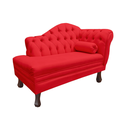 Ver imagem 3 de Recamier Sofá Esquerdo Larissa 120cm Sala Suede Vermelho - Incasa Decor
