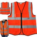 Ver imagem 1 de Colete Sinalizador Faixa Refletiva EPI Blusao Fluorescente Segurança Trabalho Transito Obra Estacaio