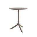 Ver imagem 3 de Mesa Redonda Livy Aurah 60x74,5cm Taupe em Polipropileno Plaxmetal