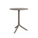 Ver imagem 2 de Mesa Redonda Livy Aurah 60x74,5cm Taupe em Polipropileno Plaxmetal