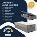 Ver imagem 5 de Cama Box Baú + Colchão Gazin de Espuma D60 Double Face Force Plus Solteiro 88 cm
