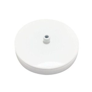 Kit 3 Canopla Lustre Pendente Cilíndrica 11x1,2cm Branco