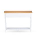 Ver mais imagens de Aparador 2 Gavetas Tampo em Madeira Maciça Pés Torneados Louise