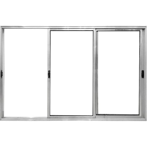 Vitro de Aluminio 3 Folhas Móveis sem Grade Linha Modular:1,20 X 1,50/brilhante