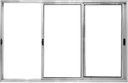 Ver imagem 1 de Vitro de Aluminio 3 Folhas Móveis sem Grade Linha Modular:1,20 X 1,50/brilhante