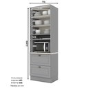 Ver imagem 2 de Torre Quente Henn Americana C350-131 1 Forno 2 Gavetas Cinza SE