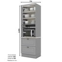 Ver imagem 3 de Torre Quente Henn Americana C350-131 1 Forno 2 Gavetas Cinza Se