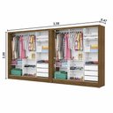 Ver imagem 5 de Closet Casal Duplo Dubai 6 Portas com Espelho 6 Gavetas