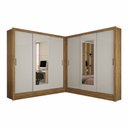 Ver imagem 3 de Closet Casal Duplo Dubai 6 Portas com Espelho 6 Gavetas
