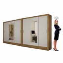 Ver imagem 4 de Closet Casal Duplo Dubai 6 Portas com Espelho 6 Gavetas
