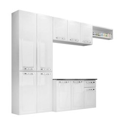 Cozinha Completa Itatiaia Aço Amanda Com Paneleiro Duplo Armário Aéreo e Balcão Branco Nevada - 5