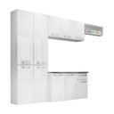 Ver mais imagens de Cozinha Completa Itatiaia Aço Amanda com Paneleiro Duplo Armário Aéreo e Balcão Branco Nevada