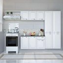 Ver imagem 5 de Cozinha Completa Itatiaia Aço Amanda com Paneleiro Duplo Armário Aéreo e Balcão Branco Nevada