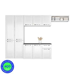 Cozinha Completa Itatiaia Aço Amanda Com Paneleiro Duplo Armário Aéreo e Balcão Branco Nevada - 6