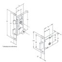 Ver imagem 3 de Fechadura 1800/21 Kit 40mm Tetra Antique Stam