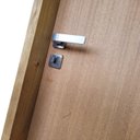 Ver imagem 2 de Kit Porta de Madeira de Pinus P. Angelim 210x82cm Batente 14cm Uniportas Abertura Esquerda Natural