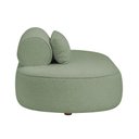 Ver imagem 4 de Sofá Orgânico Horizonte 3 Lugares 180cm Bouclé Verde Claro - Nexta Casa