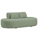 Ver imagem 1 de Sofá Orgânico Horizonte 3 Lugares 180cm Bouclé Verde Claro - Nexta Casa